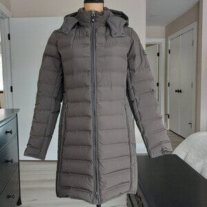 Dubarry of Ireland Devlin Olive Green Quilted Down Coat Size UK 36 / US 6